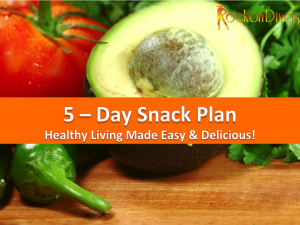 5-Day Snack Plan Image